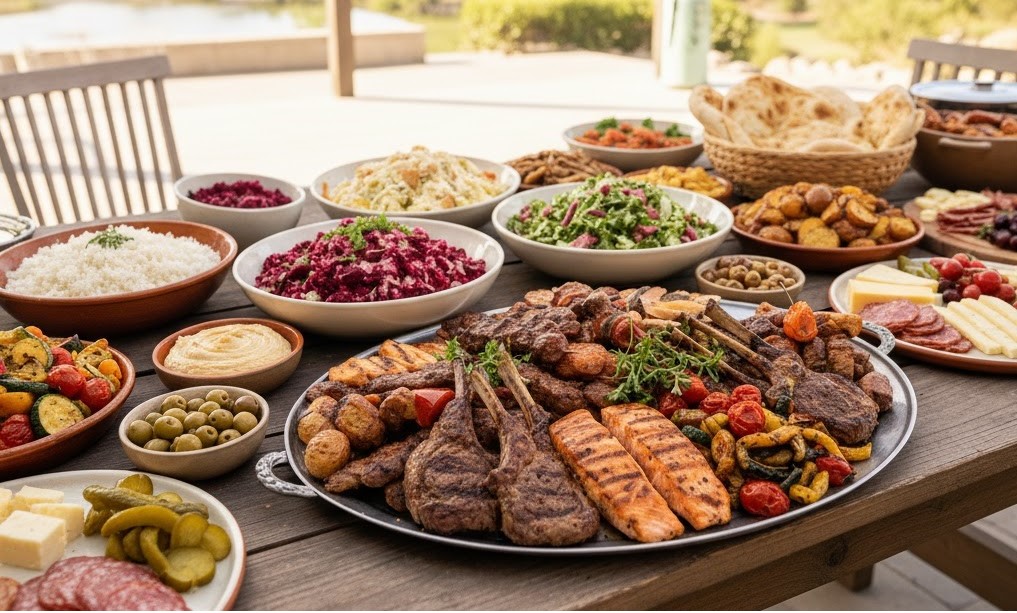 A beautiful catering spread for an event